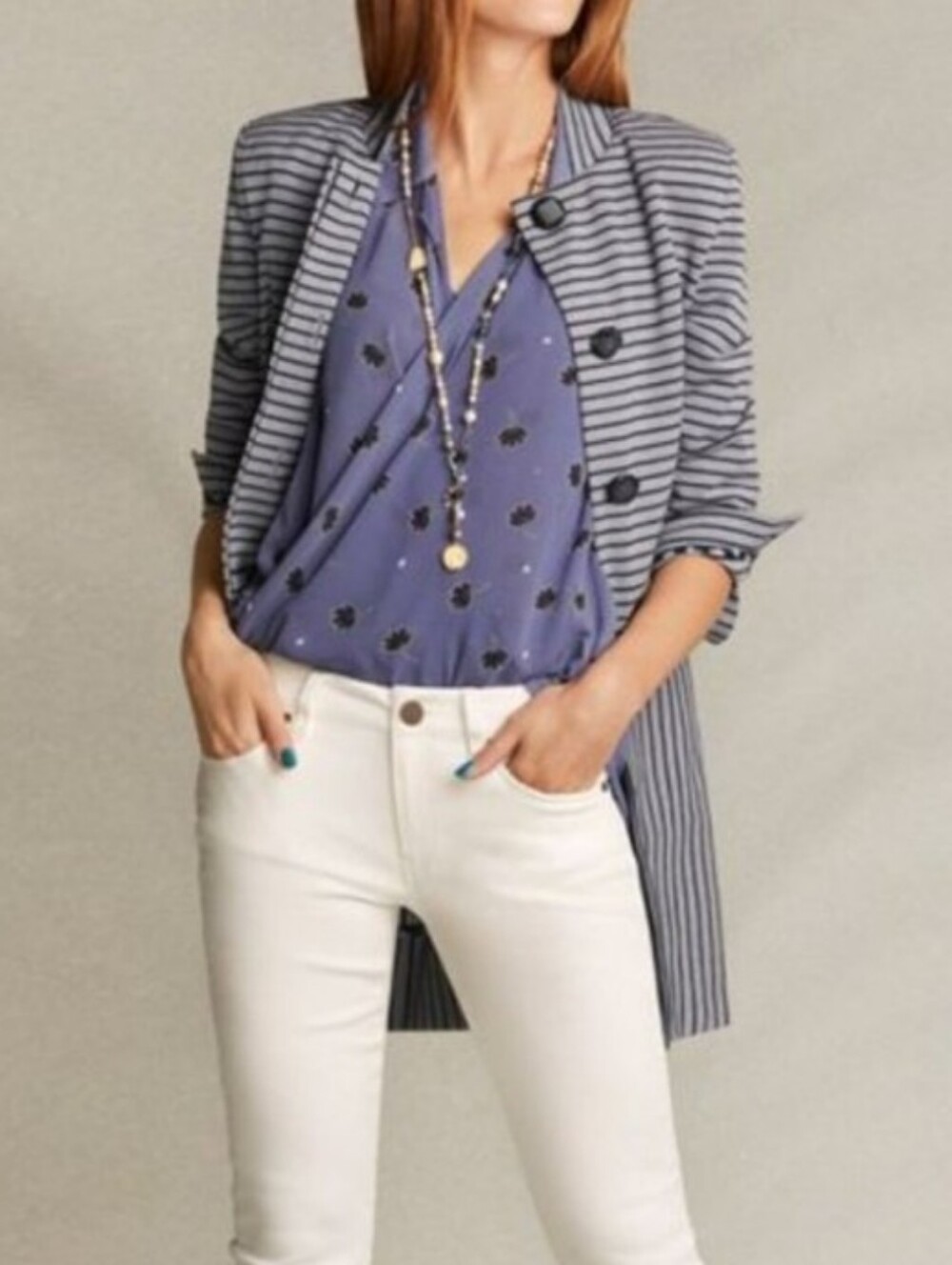 CABI 5534 crossover blouse with tank top XL